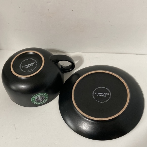 STARBUCKS Siren Mermaid Cup Bowl Mug with Saucer Plate 2008 Collectable 18 oz - Picture 7 of 10